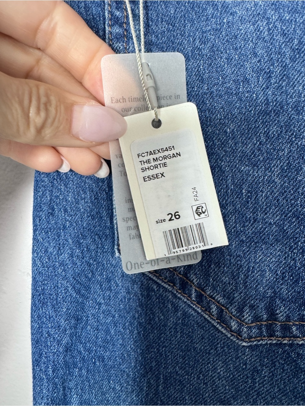 Favorite Daughter THE SHORTIE MORGAN HIGH RISE STRAIGHT Size 26 NWT - Picture 8 of 11